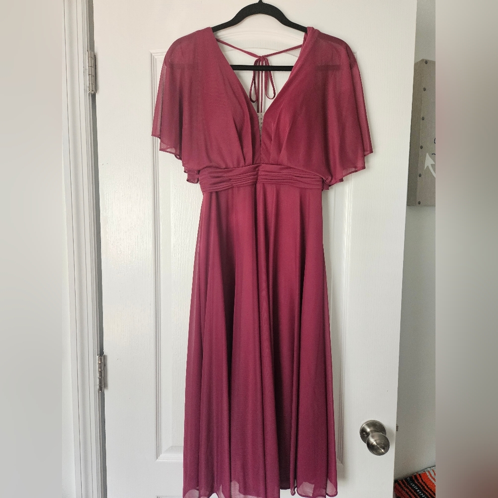 Azazie Tinsley Stretch

Mulberry A-Line Pleated Mesh Dress